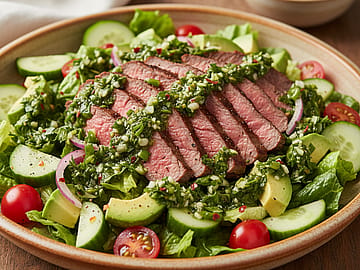 Chopped Chimichurri Steak Salad
