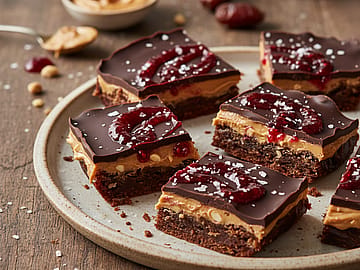 Peanut Butter & Jelly Date Bark