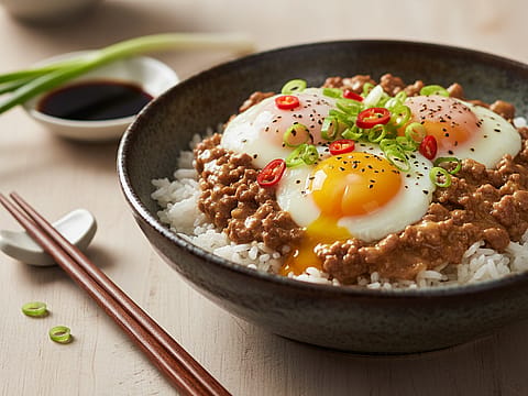 Beef & Egg Rice Bowl