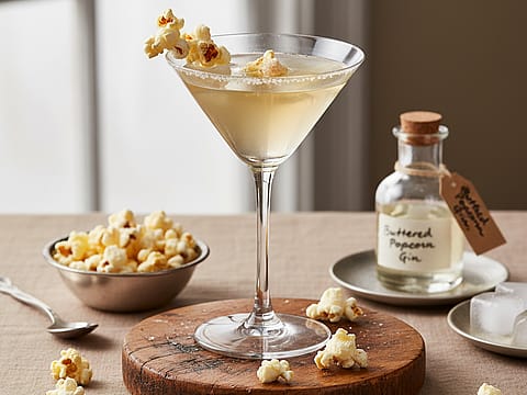 Buttered Popcorn Martini