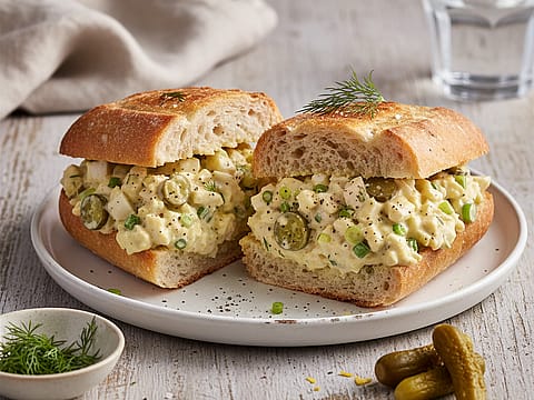Chopped Chicken Egg Salad Sandwich
