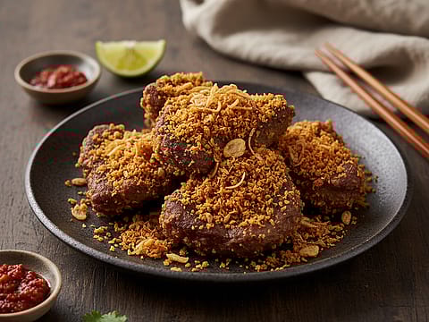 Empal Serundeng Kemiri (Beef with Candlenut Serundeng)