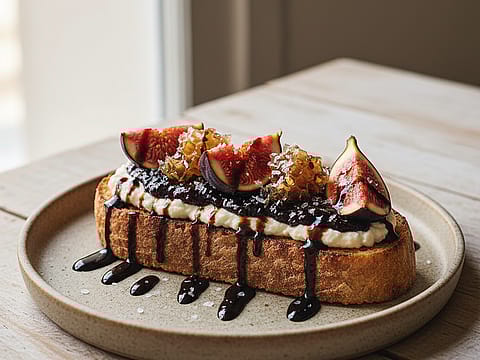 Goat Cheese and Fig Jam Toast