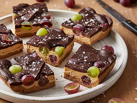 Grape Chocolate Peanut Butter Bark