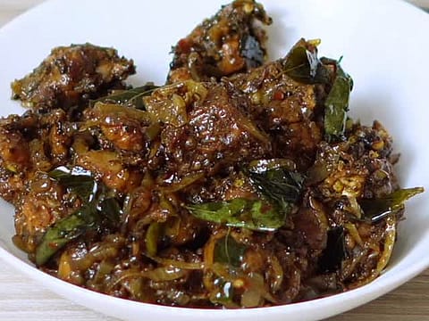 Kerala Style Chicken Roast (Nadan Chicken Roast)