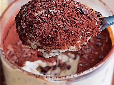 Tiramisú Proteico de Café