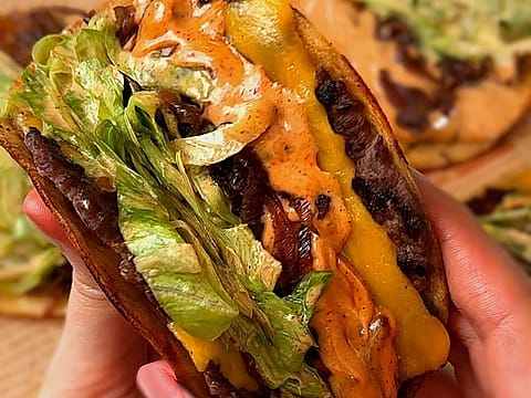 Smash Burger Tacos