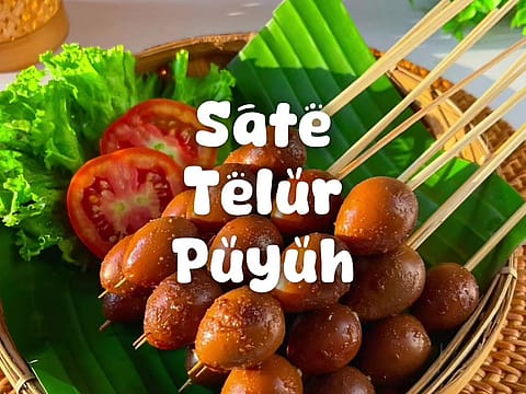 Sate Telur Puyuh (Quail Egg Satay)
