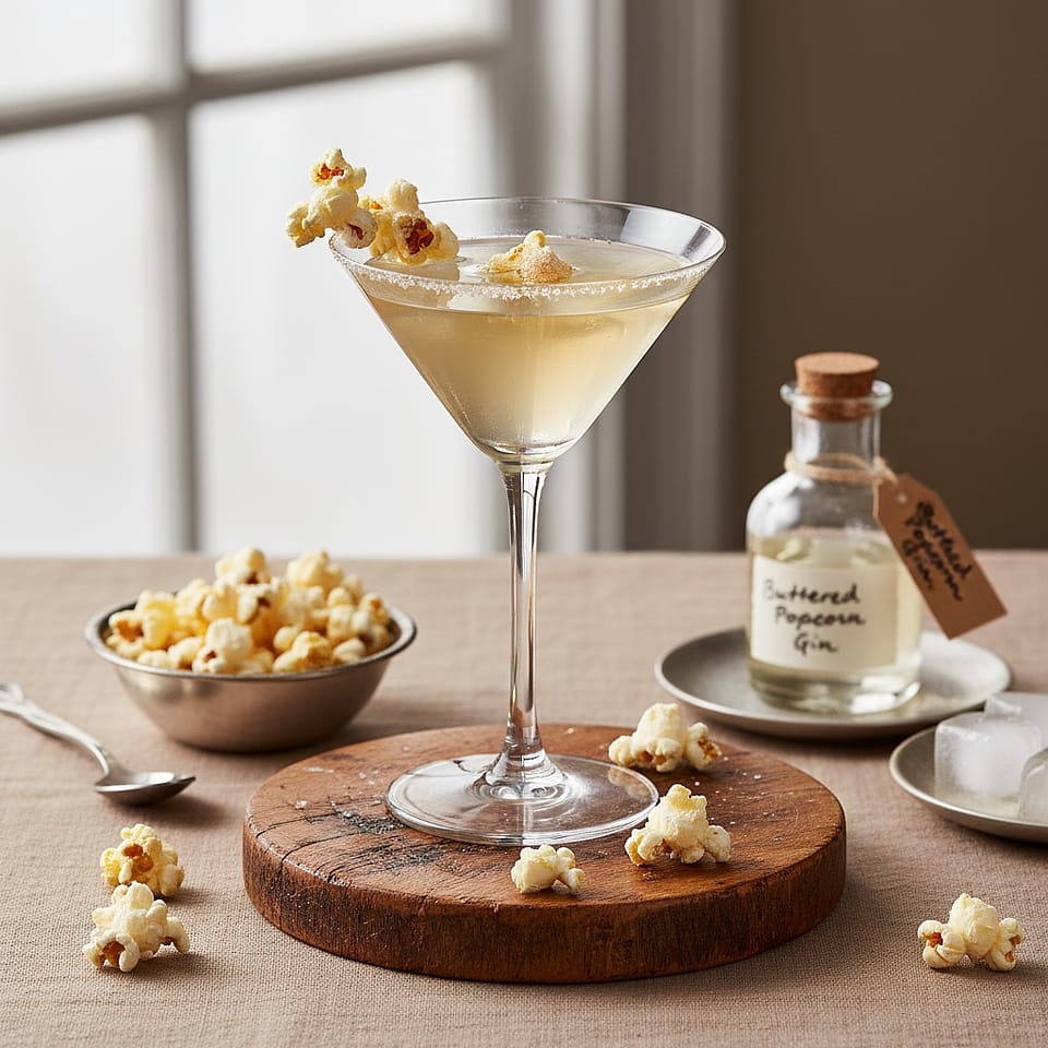 Buttered Popcorn Martini