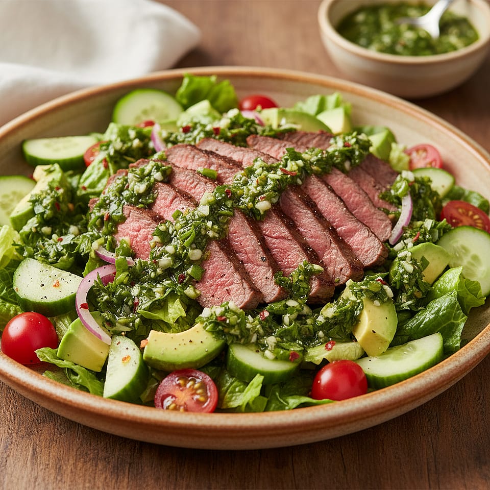Chopped Chimichurri Steak Salad