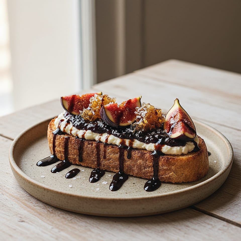 Goat Cheese and Fig Jam Toast