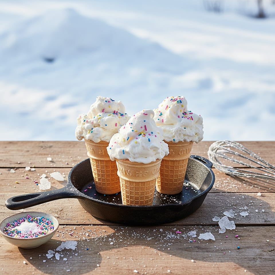 Hand-Whisked Snow Ice Cream