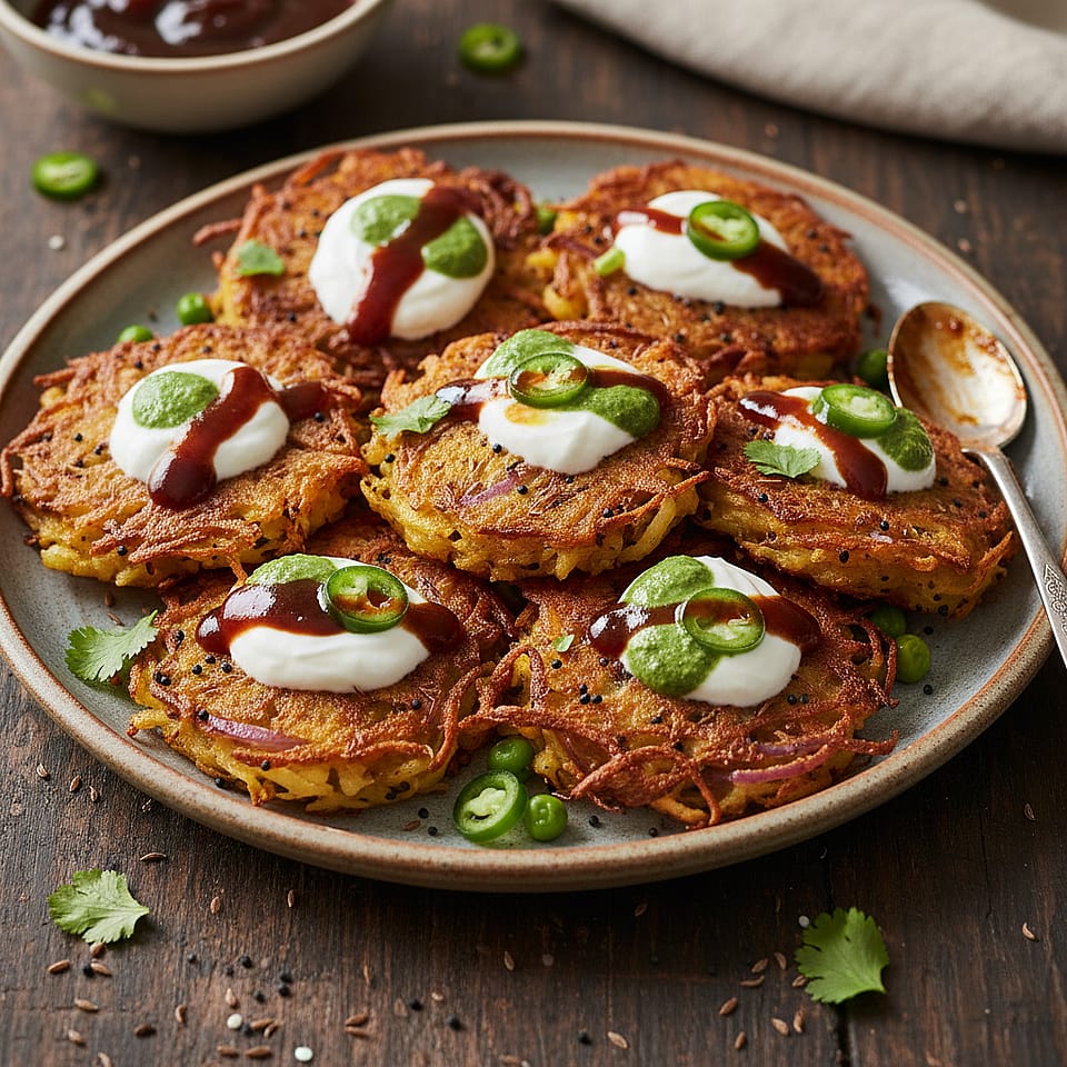 Indian Samosa Latkes