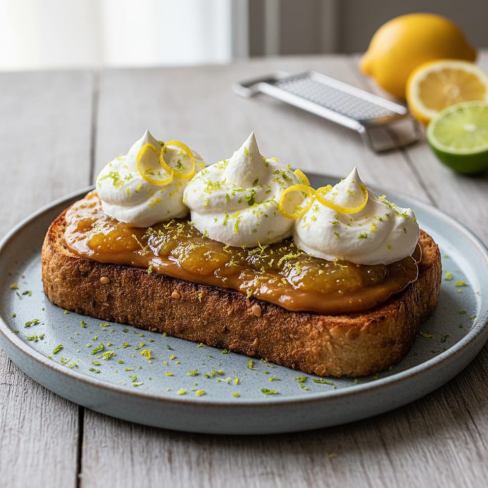 Lemon Lime Pie Toast