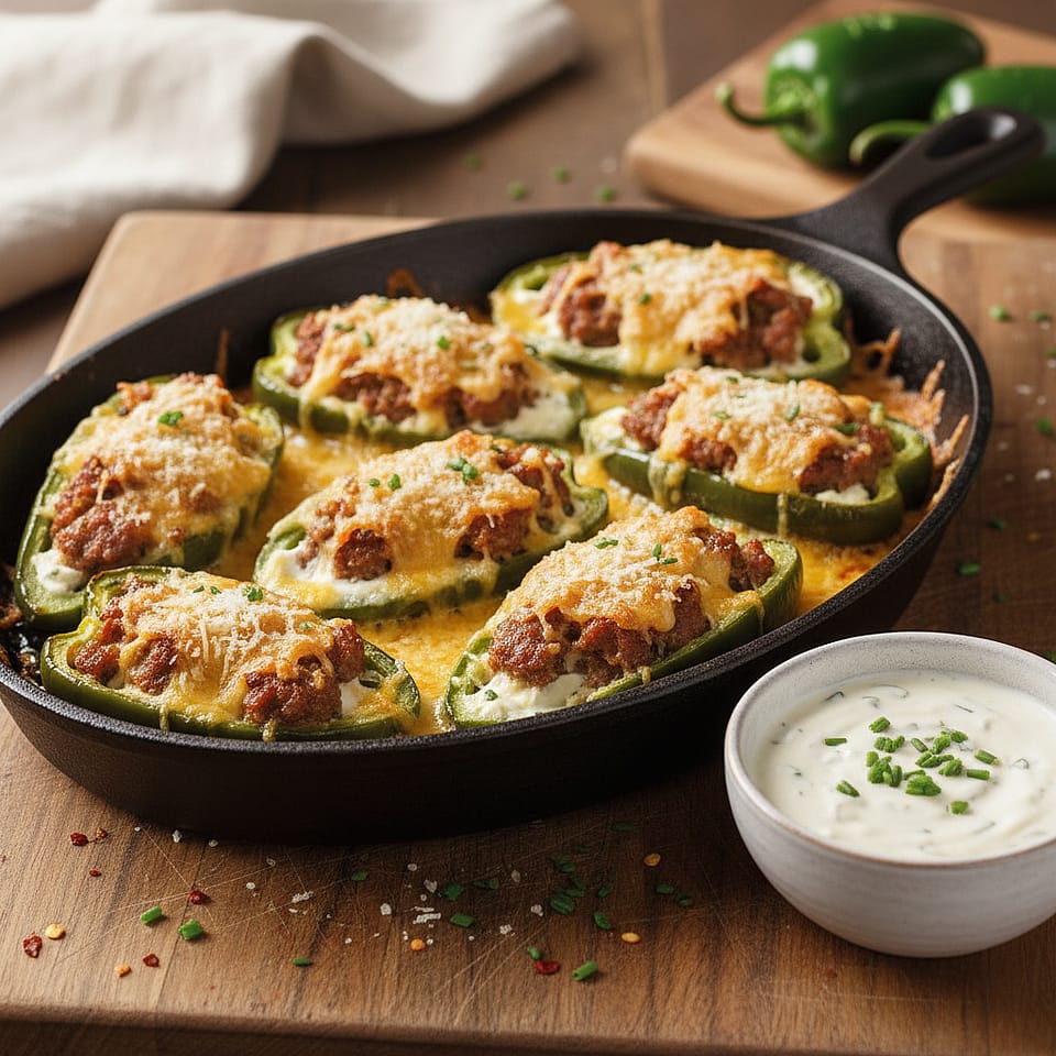 Sausage Stuffed Jalapeños