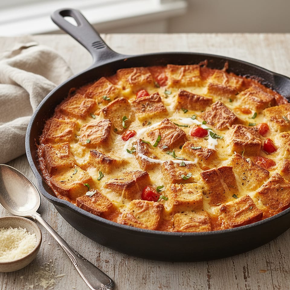 Tomato Soup and Grilled Cheese Casserole