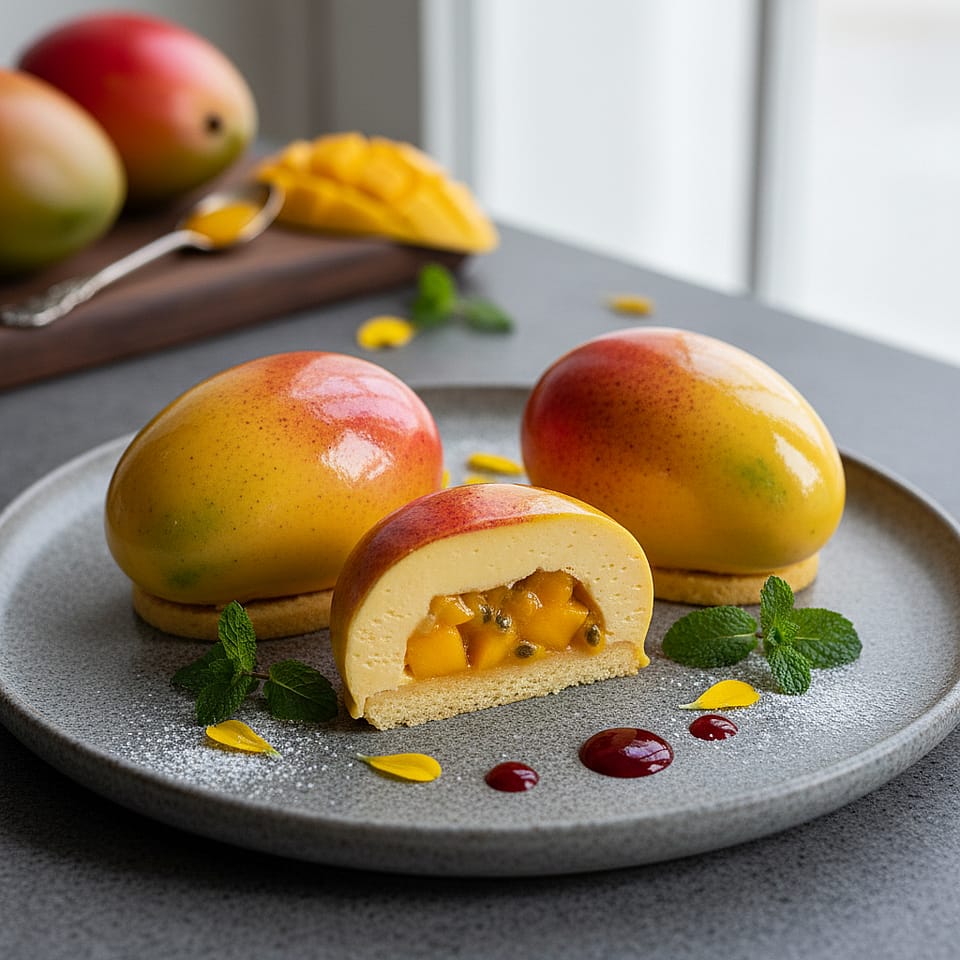 Viral Mango Hyper-Realistic Dessert