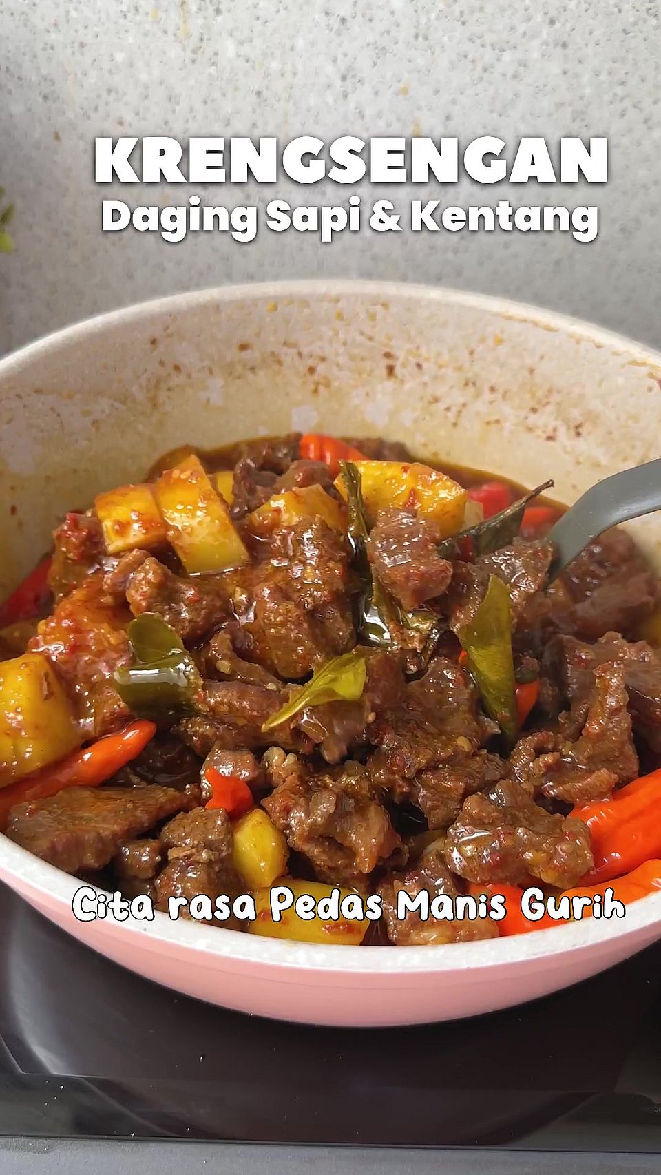 Krengsengan Daging Sapi & Kentang