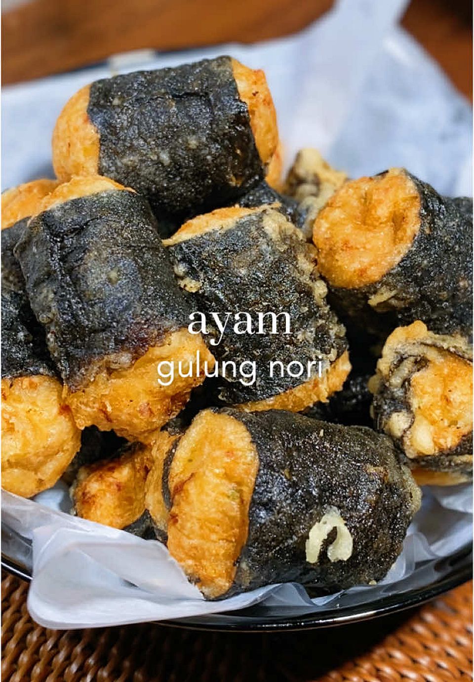 Ayam Gulung Nori (Chicken Nori Rolls)